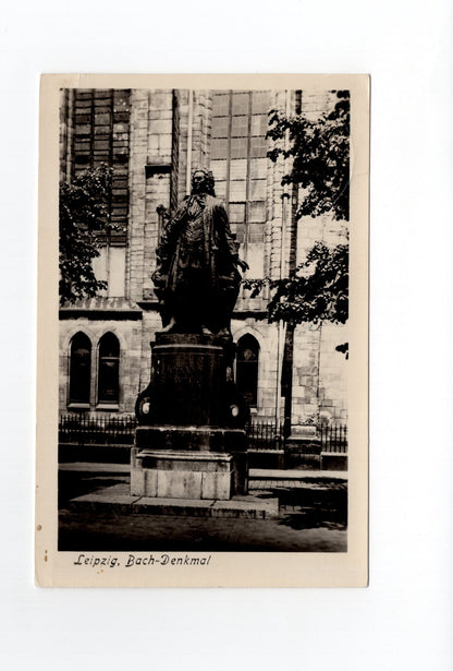 Ansichtskarte Leipzig / Bach-Denkmal