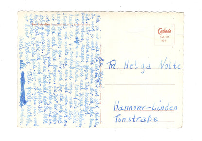 Ansichtskarte Bad Salzuflen / Hauptallee mit Leuchtfontäne
