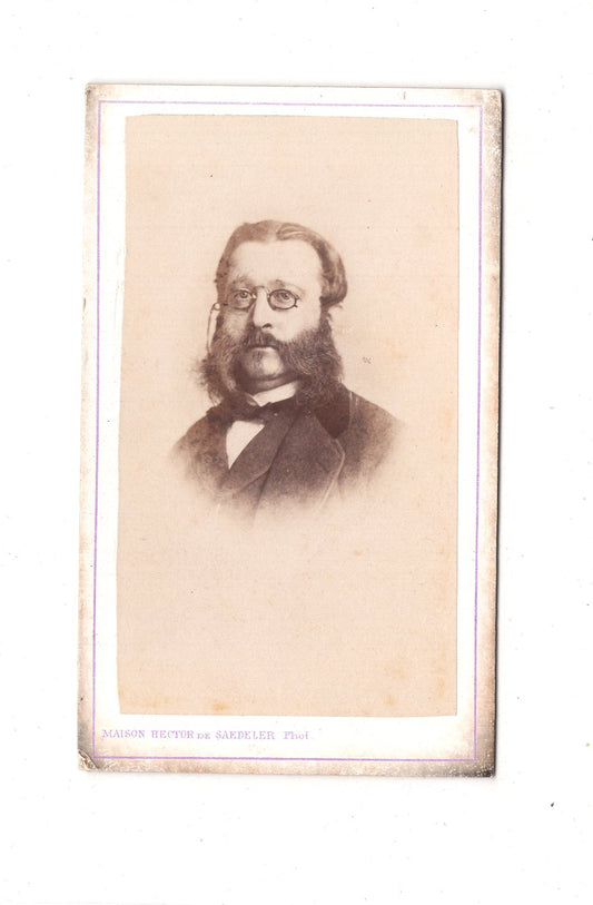 Fotografie Herrenportrait - Bruxelles Brüssel 1860er / CDV C1-26