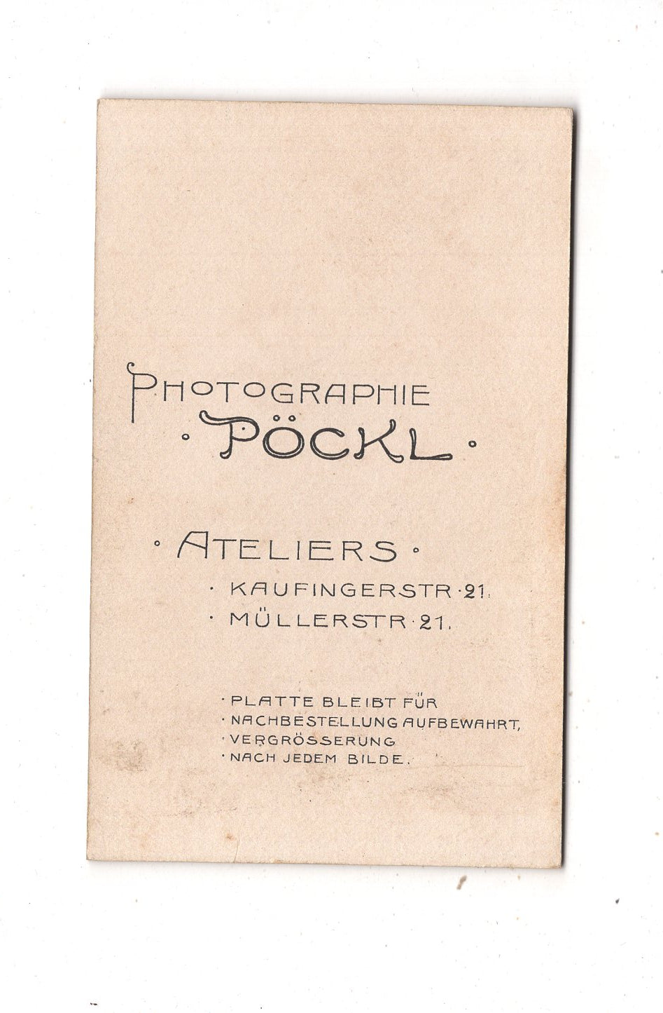 Fotografie Feine Dame - München 1890er / CDV L1-29