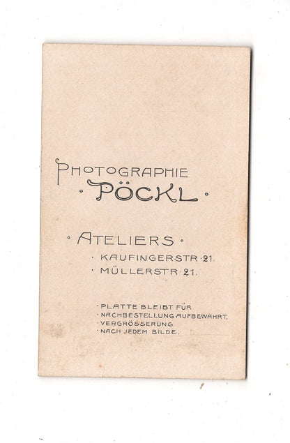 Fotografie Feine Dame - München 1890er / CDV L1-29