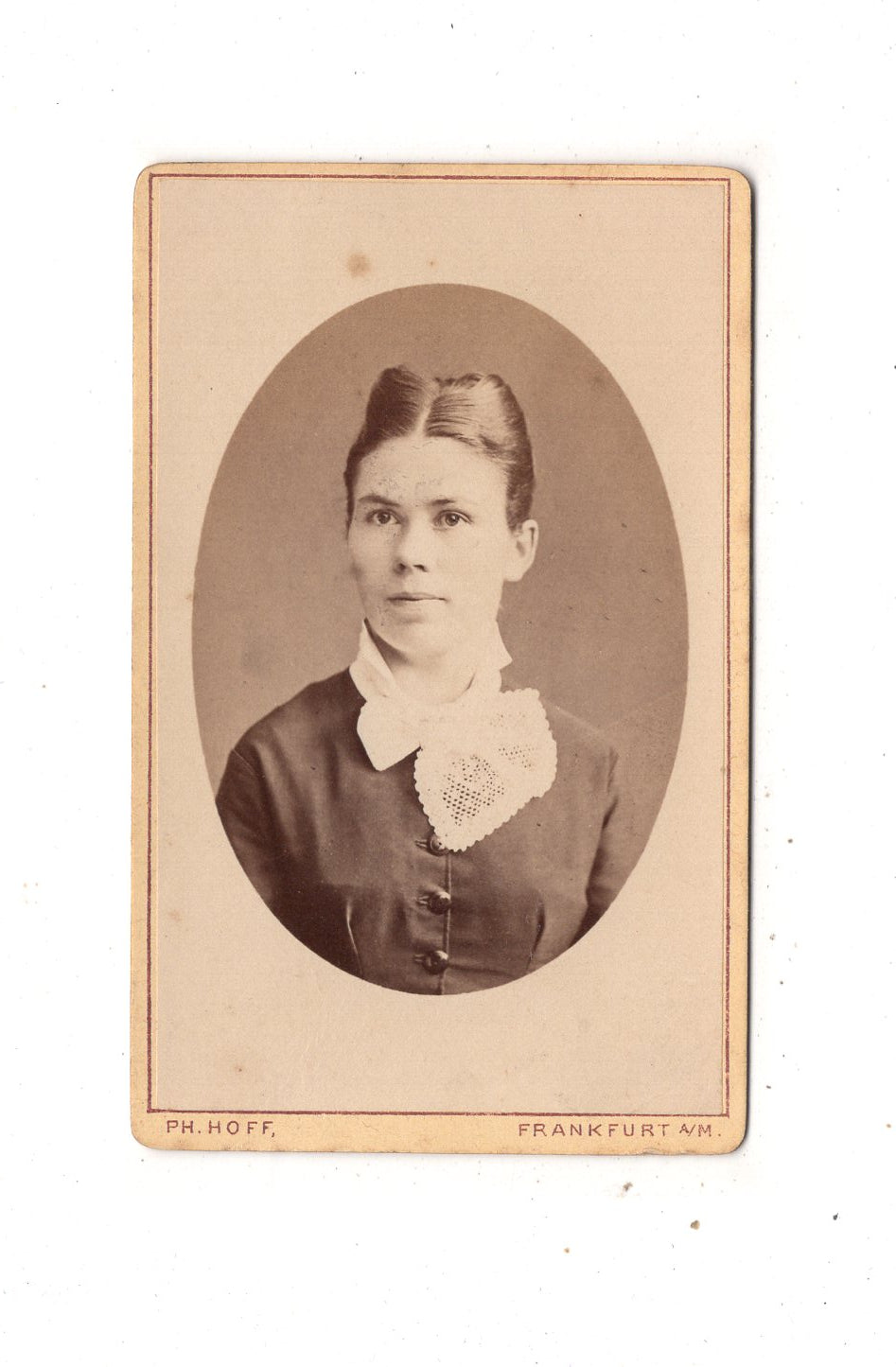 Fotografie Damenportrait - Frankfurt Main 1870er