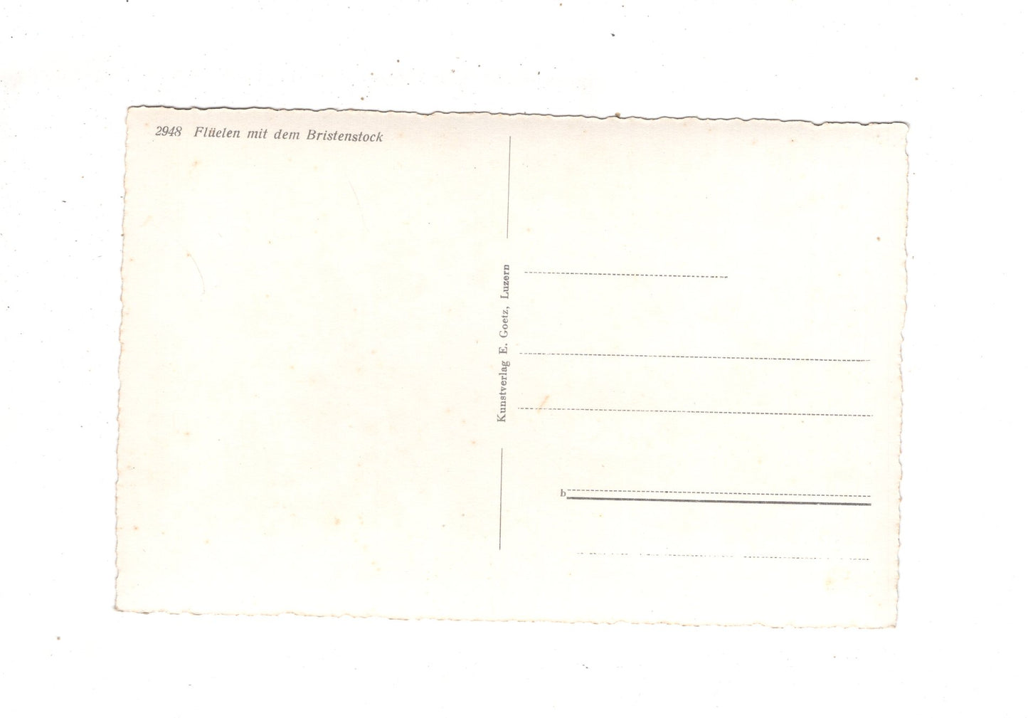 Ansichtskarte Flüelen mit dem Bristenstock / Schweiz