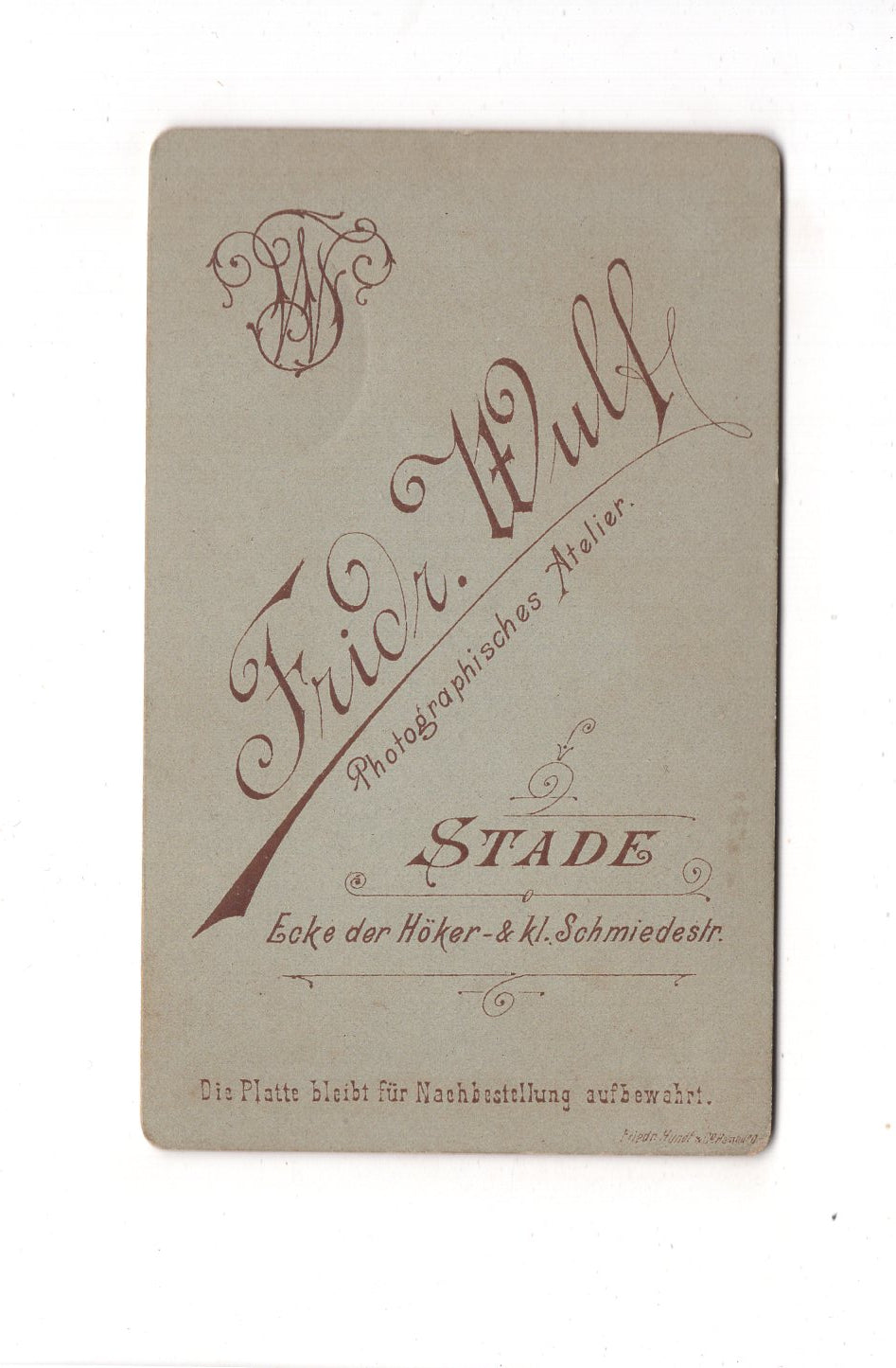 Fotografie Damenportrait - Stade 1880er / CDV C1-08