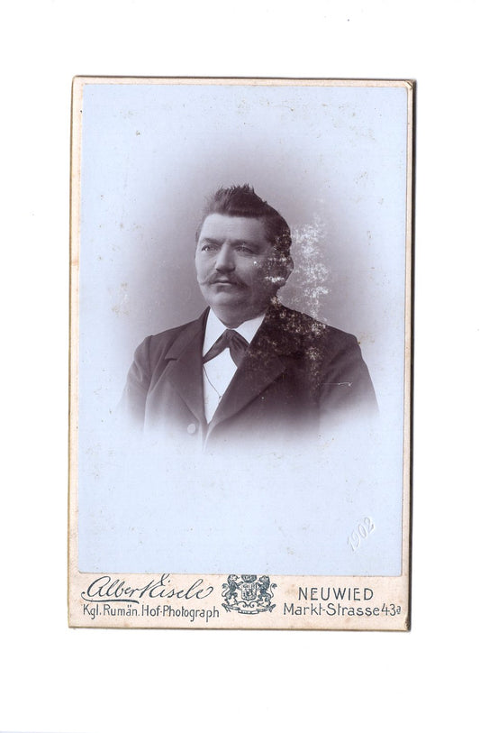 Fotografie Herrenportrait - Neuwied 1902