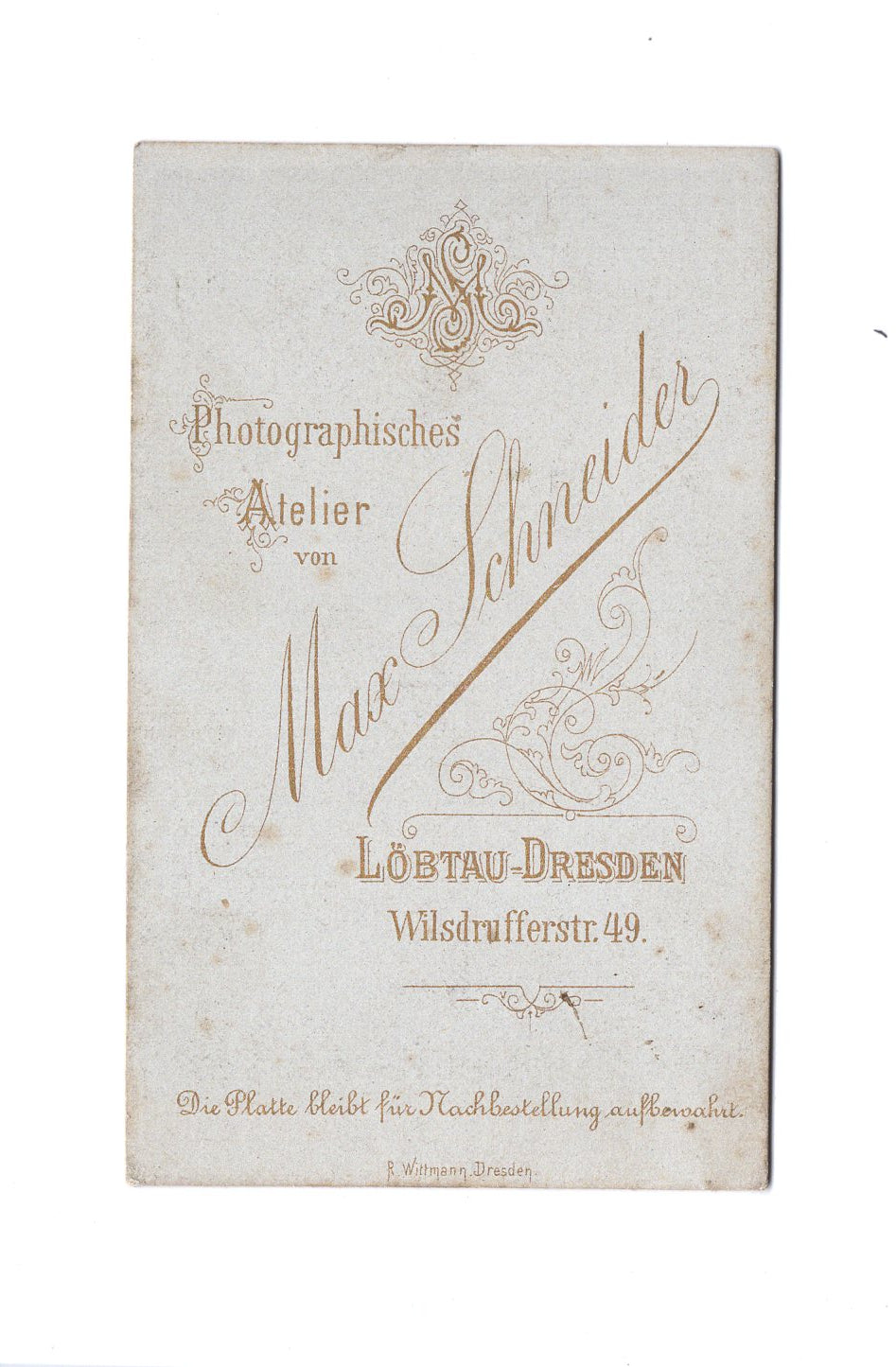 Fotografie Niedlicher kleiner Junge - Löbtau-Dresden um 1880