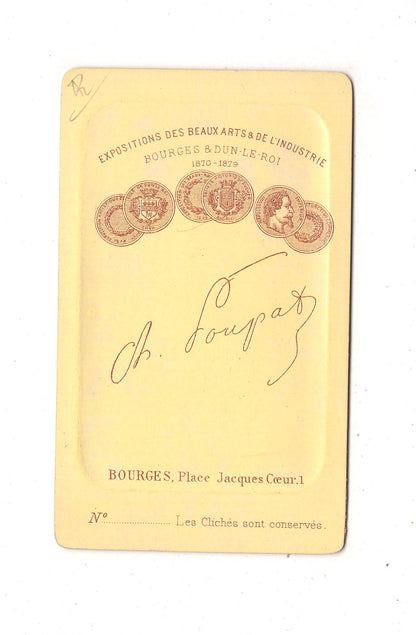 Fotografie Niedliche kleine Kinder - Bourges 1880er / CDV M1-11