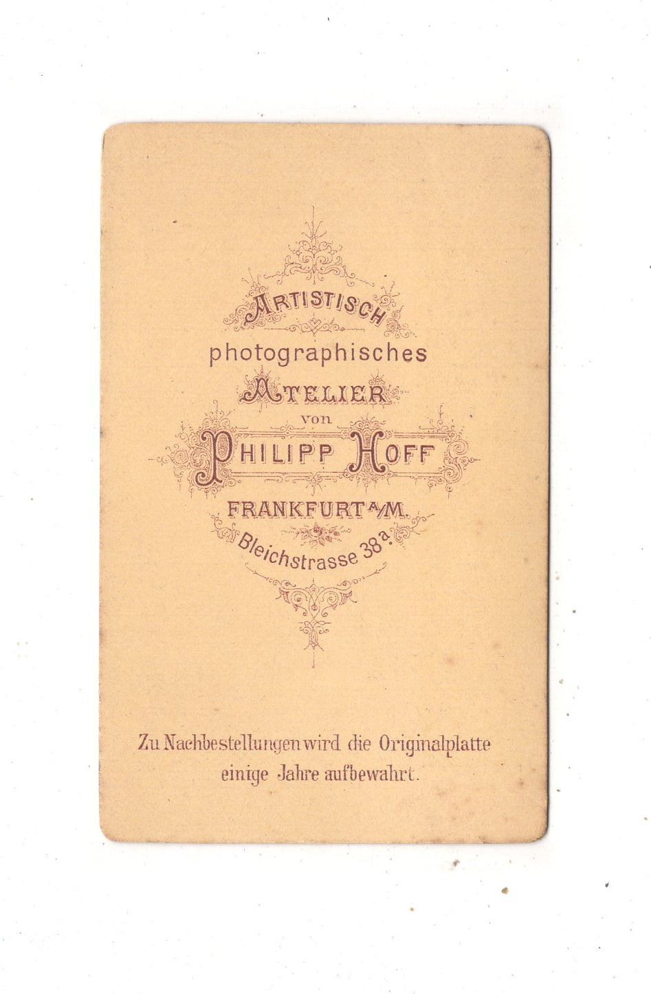 Fotografie Damenportrait - Frankfurt Main 1870er