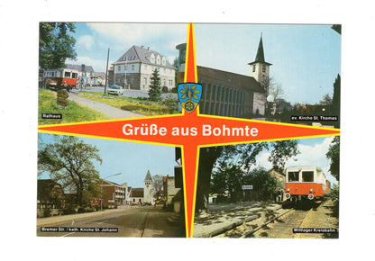Ansichtskarte Bohmte / Rathaus / Wittlager Kreisbahn +++