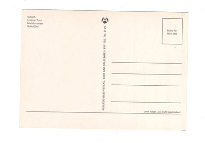 Ansichtskarte Römhild / Schloss / Marktbrunnen +++