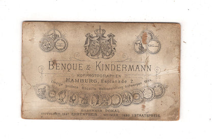 Fotografie Feine Dame - Hamburg 1890er / CDV L1-29