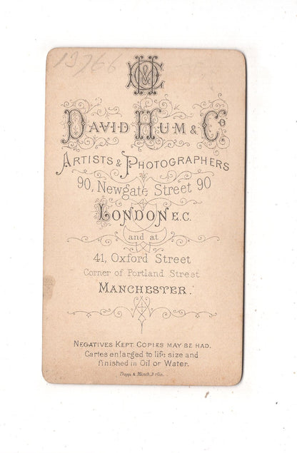 Fotografie Niedliche kleine Kinder - London / Manchester 1880er / CDV M1-11