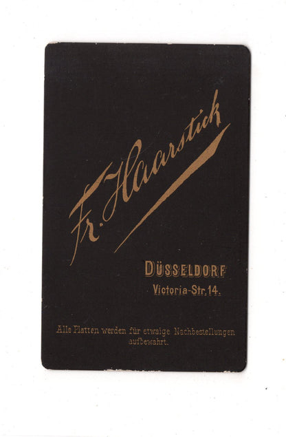 Fotografie Herrenportrait - Düsseldorf 1880er / CDV C1-26