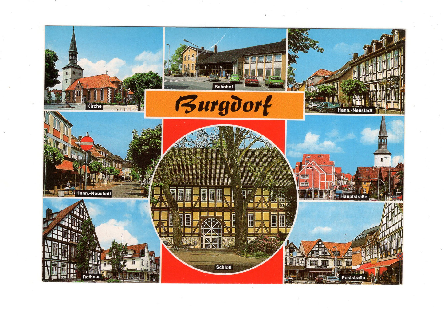 Ansichtskarte Burgdorf / Kirche / Schloss +++