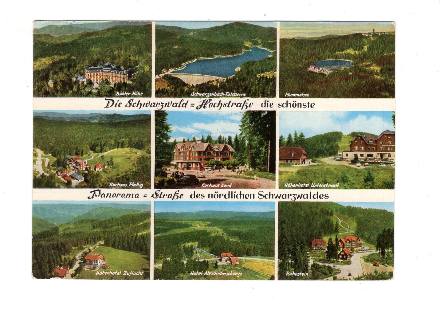 Ansichtskarte Die Schwarzwald-Hochstraße / G1-63
