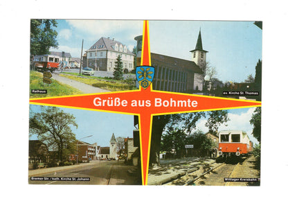 Ansichtskarte Bohmte / Rathaus / Wittlager Kreisbahn +++