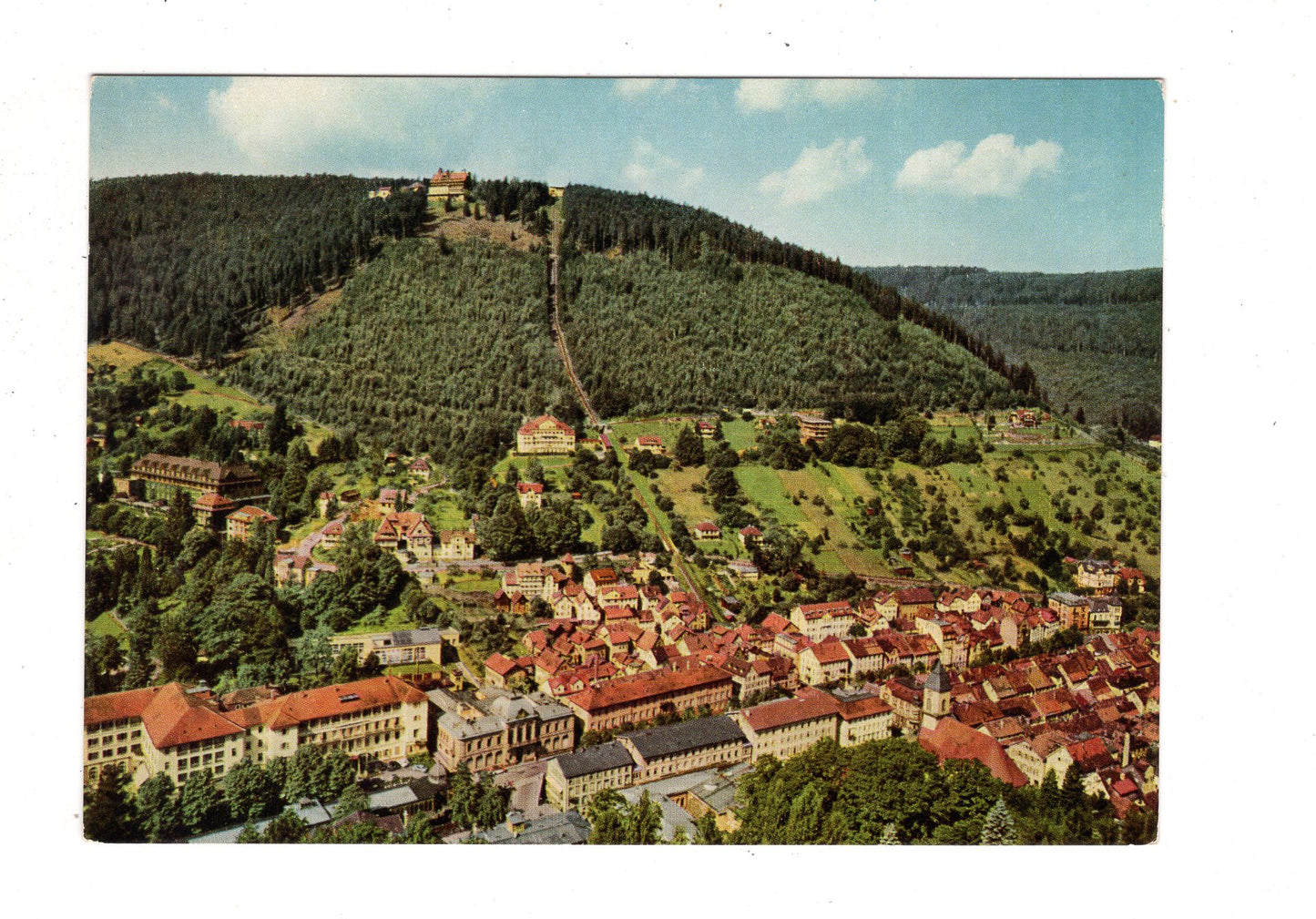 Ansichtskarte Wildbad im Schwarzwald mit Sommerberg / J1-70