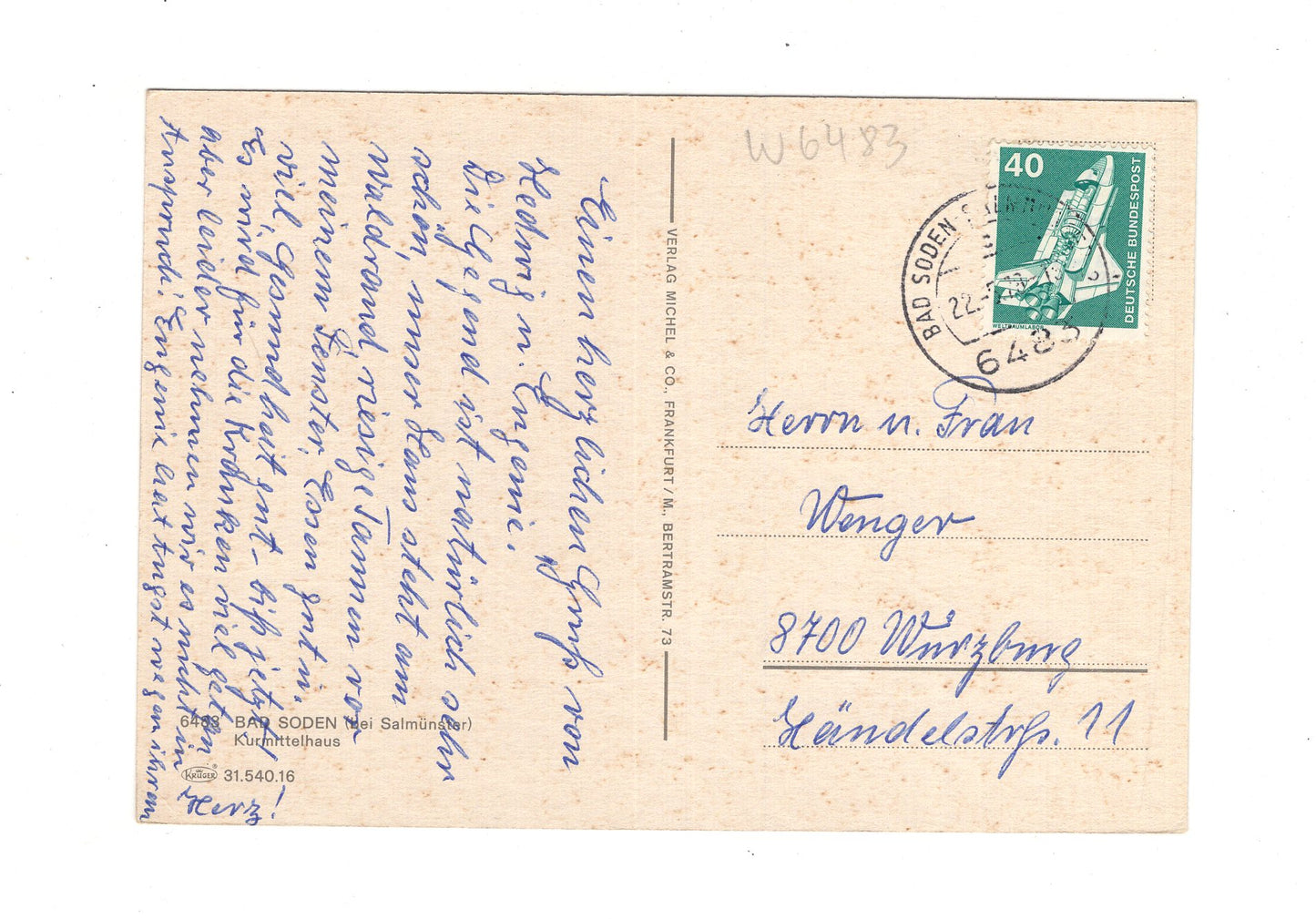 Ansichtskarte Bad Soden-Salmünster / Kurmittelhaus