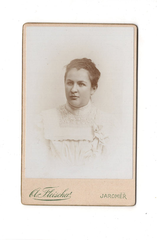 Fotografie Damenportrait - Jaromer 1890er / CDV C1-08