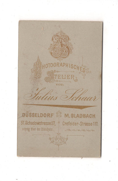 Fotografie Feine Dame - Düsseldorf & Mönchengladbach 1880er / CDV L1-29