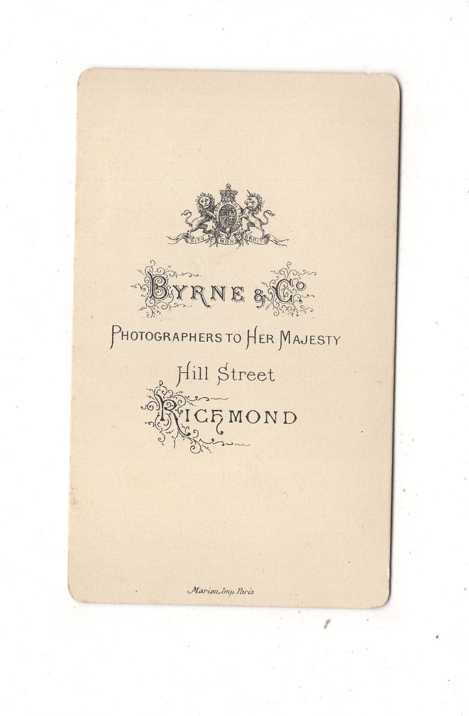 Fotografie Niedliches kleines Kind - Richmond 1880er / CDV M1-31