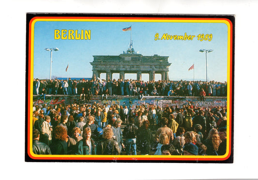 Ansichtskarte Berlin / Öffnung der Deutsch-Deutschen Grenze