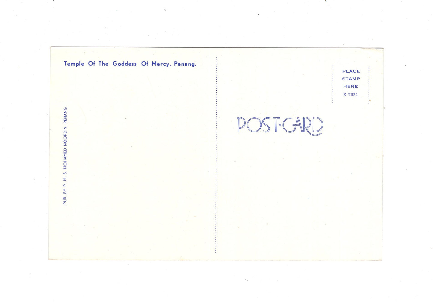 Ansichtskarte Penang / Temple of the Goddess of Mercy / Malaysia