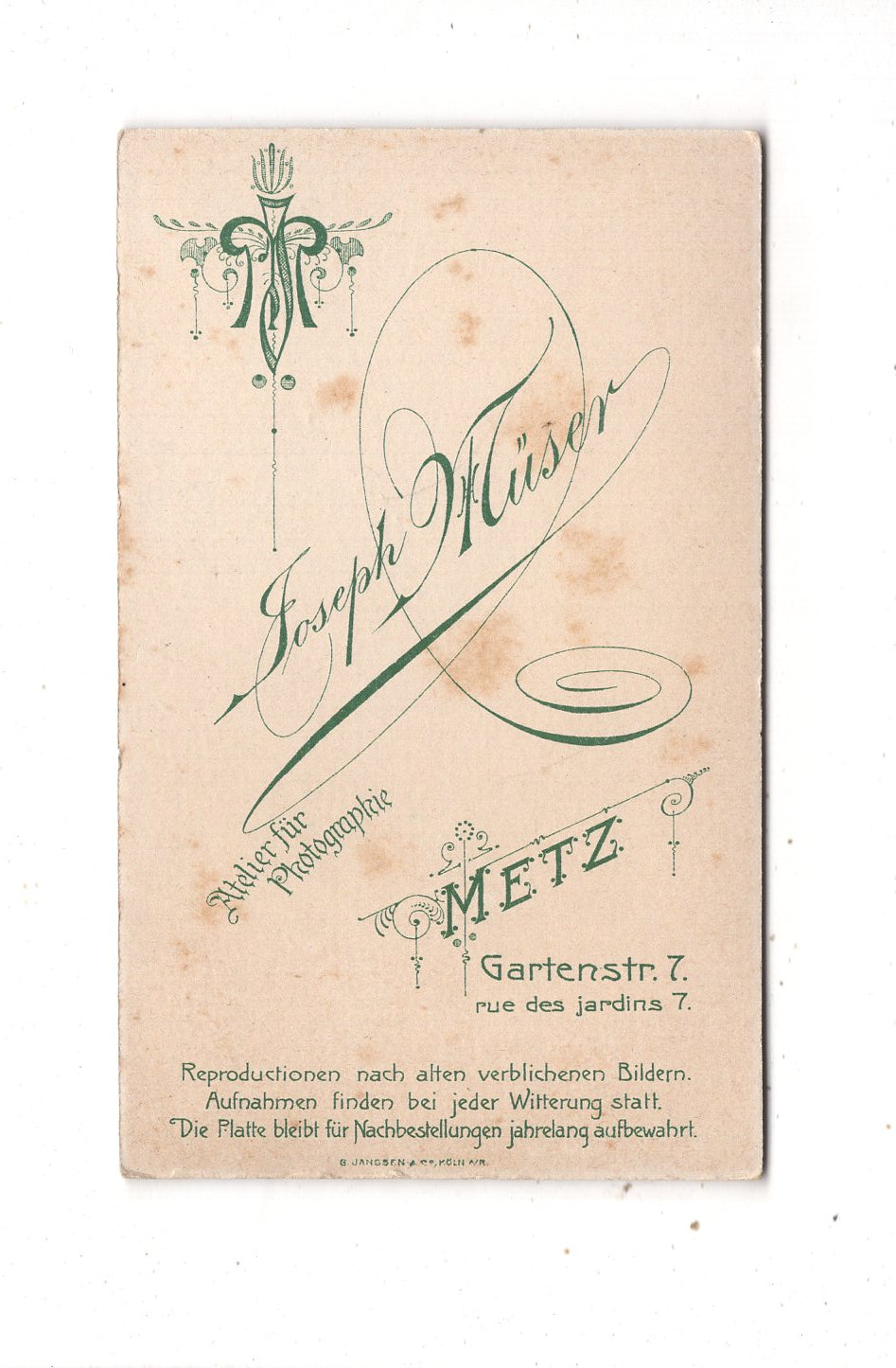 Fotografie Niedliches kleines Kind - Metz 1900er
