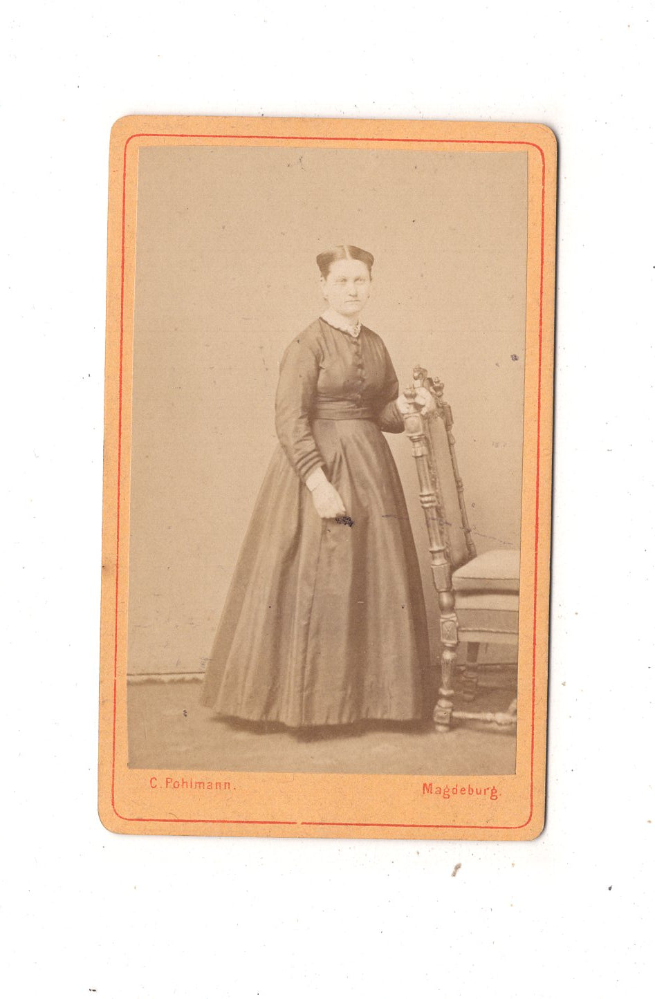 Fotografie Feine Dame - Magdeburg um 1870 / CDV L1-29