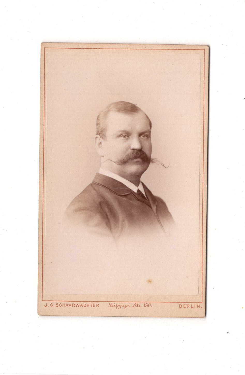 Fotografie Herrenportrait - Berlin 1880er / CDV C1-26