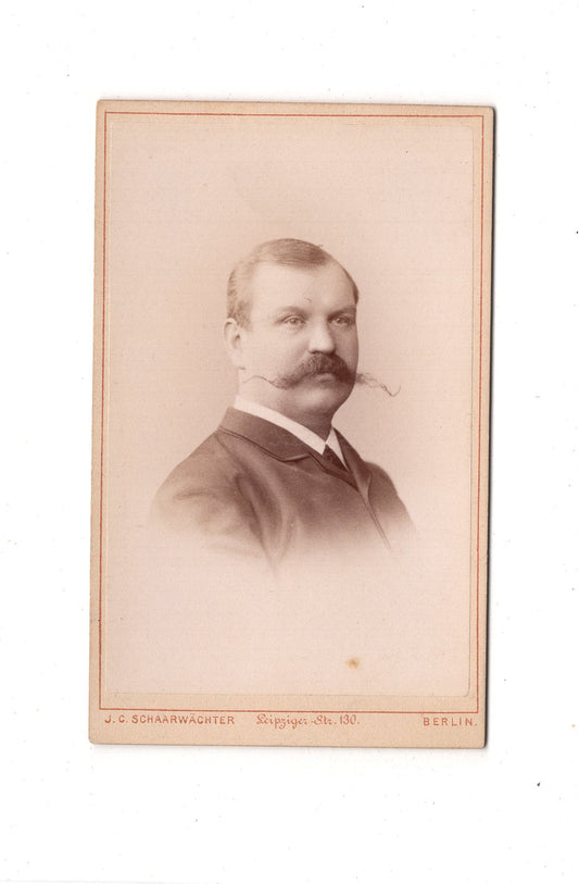 Fotografie Herrenportrait - Berlin 1880er / CDV C1-26