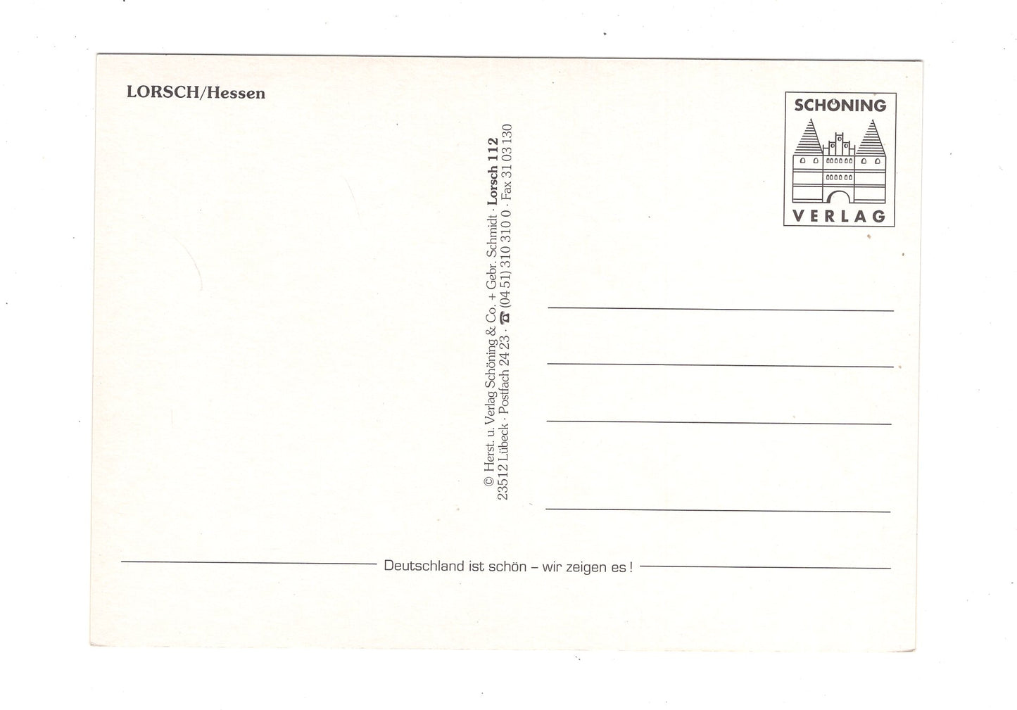 Ansichtskarte Lorsch / Hessen / Königshalle