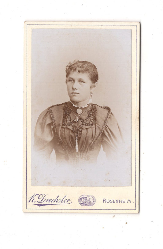 Fotografie Damenportrait - Rosenheim 1890er