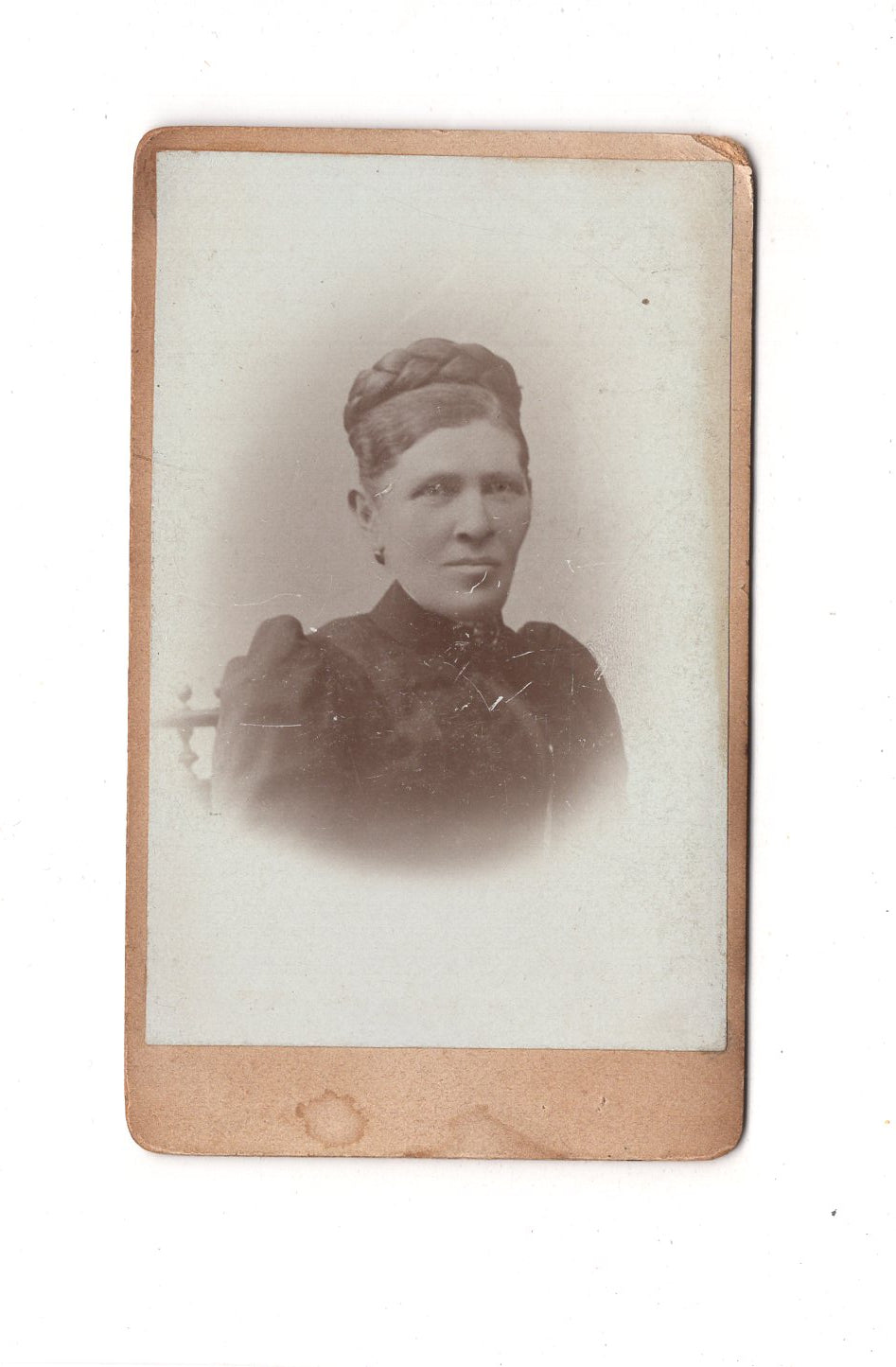 Fotografie Damenportrait / benannt - Görlitz um 1900 / CDV C1-08