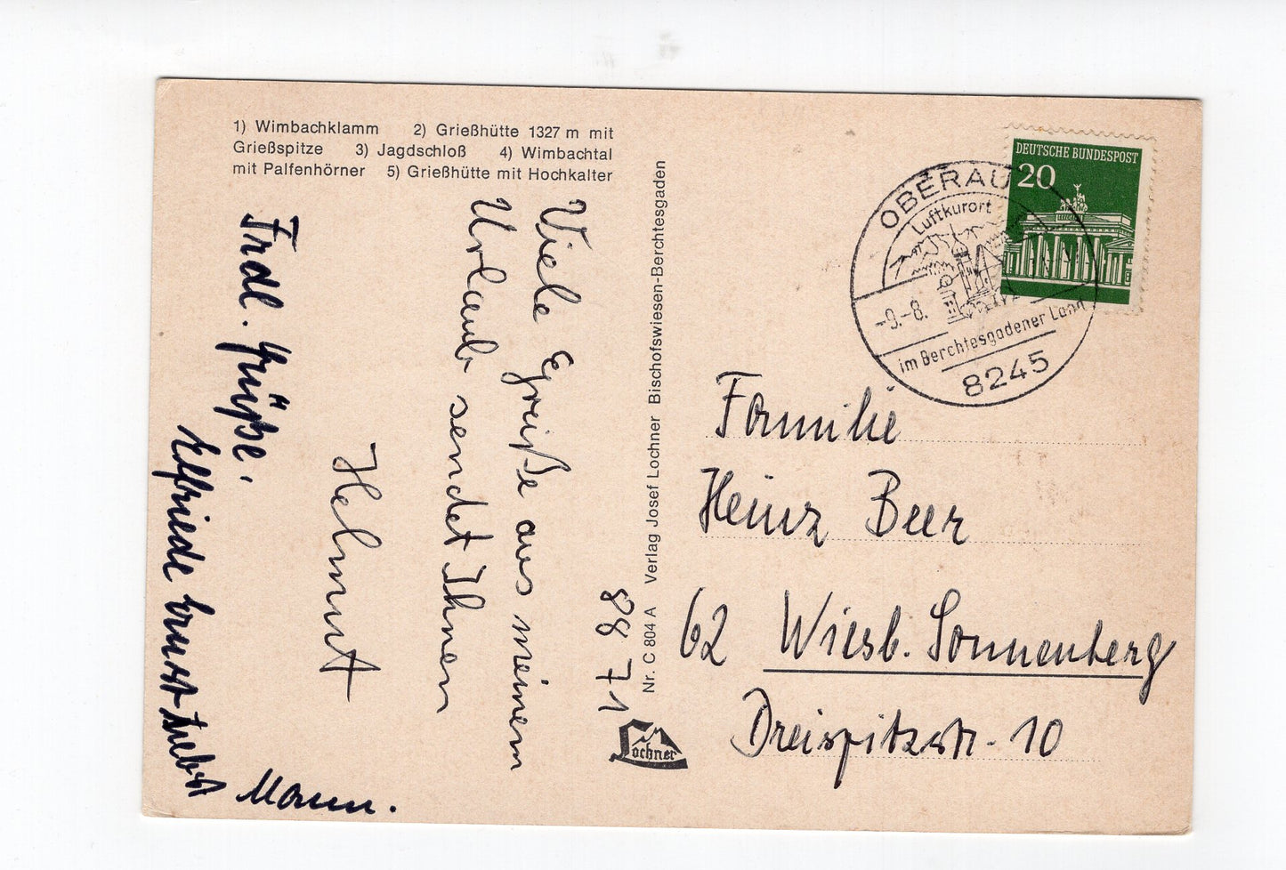 Ansichtskarte Wimbachklamm / Wimbachtal