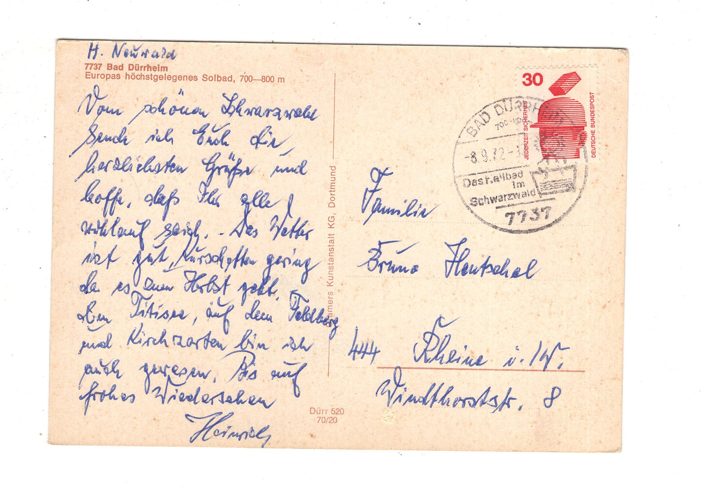 Ansichtskarte Bad Dürrheim im Schwarzwald / Salinensee +++ / J1-70