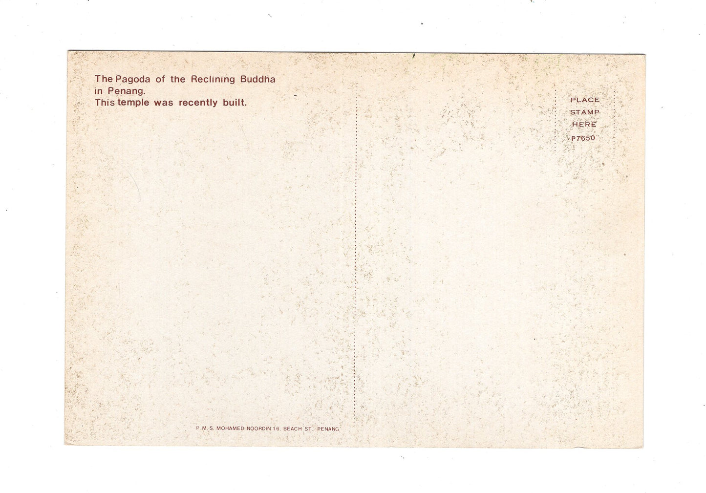 Ansichtskarte Penang / The Pagoda of the Reclining Buddha / Malaysia