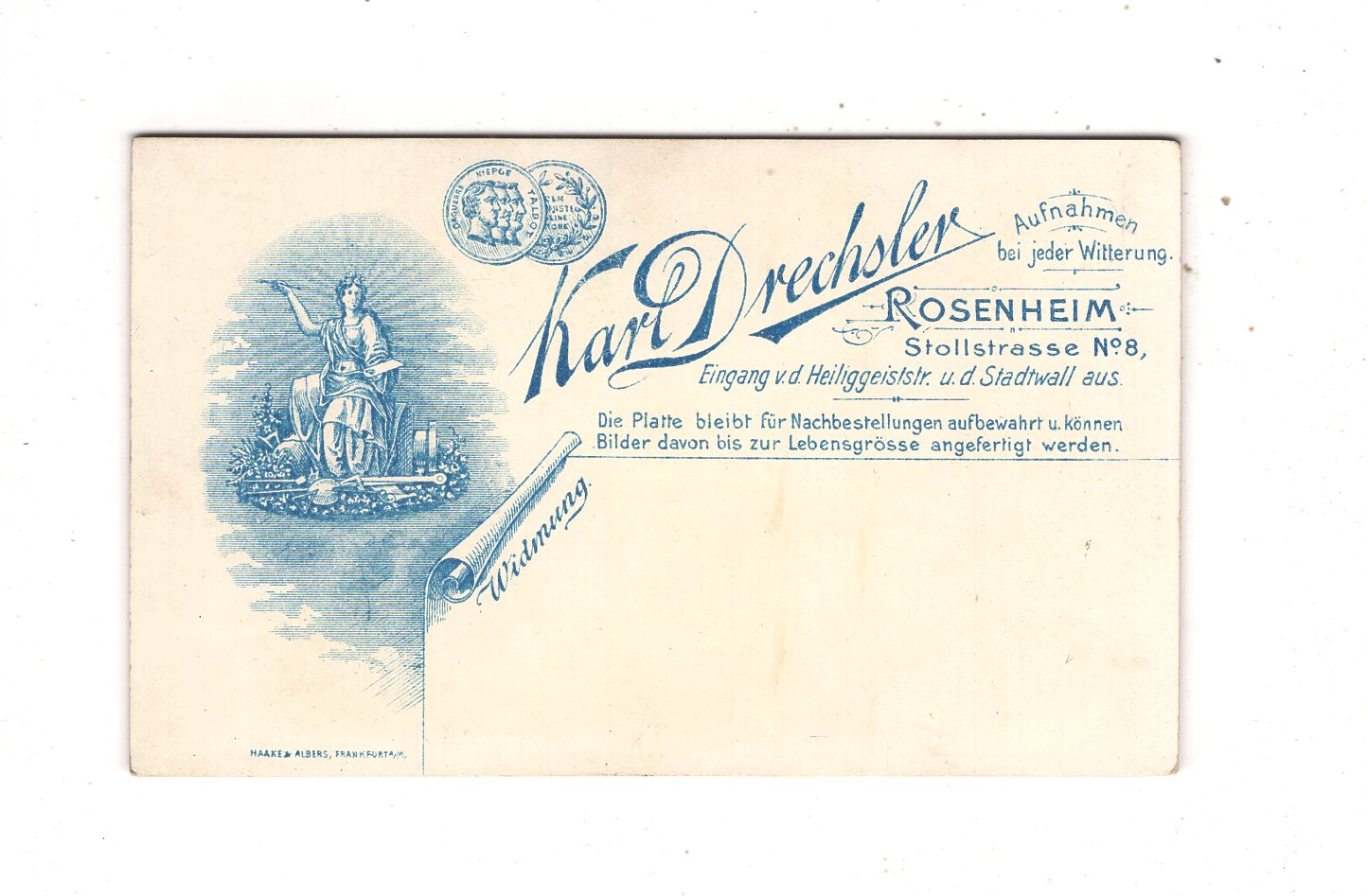 Fotografie Damenportrait - Rosenheim 1890er