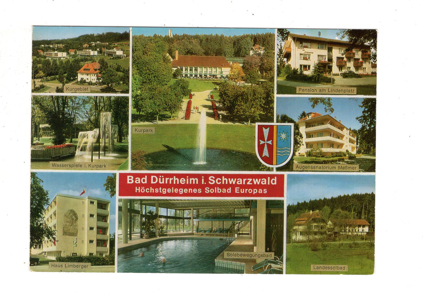 Ansichtskarte Bad Dürrheim im Schwarzwald / Kurpark +++ / J1-70