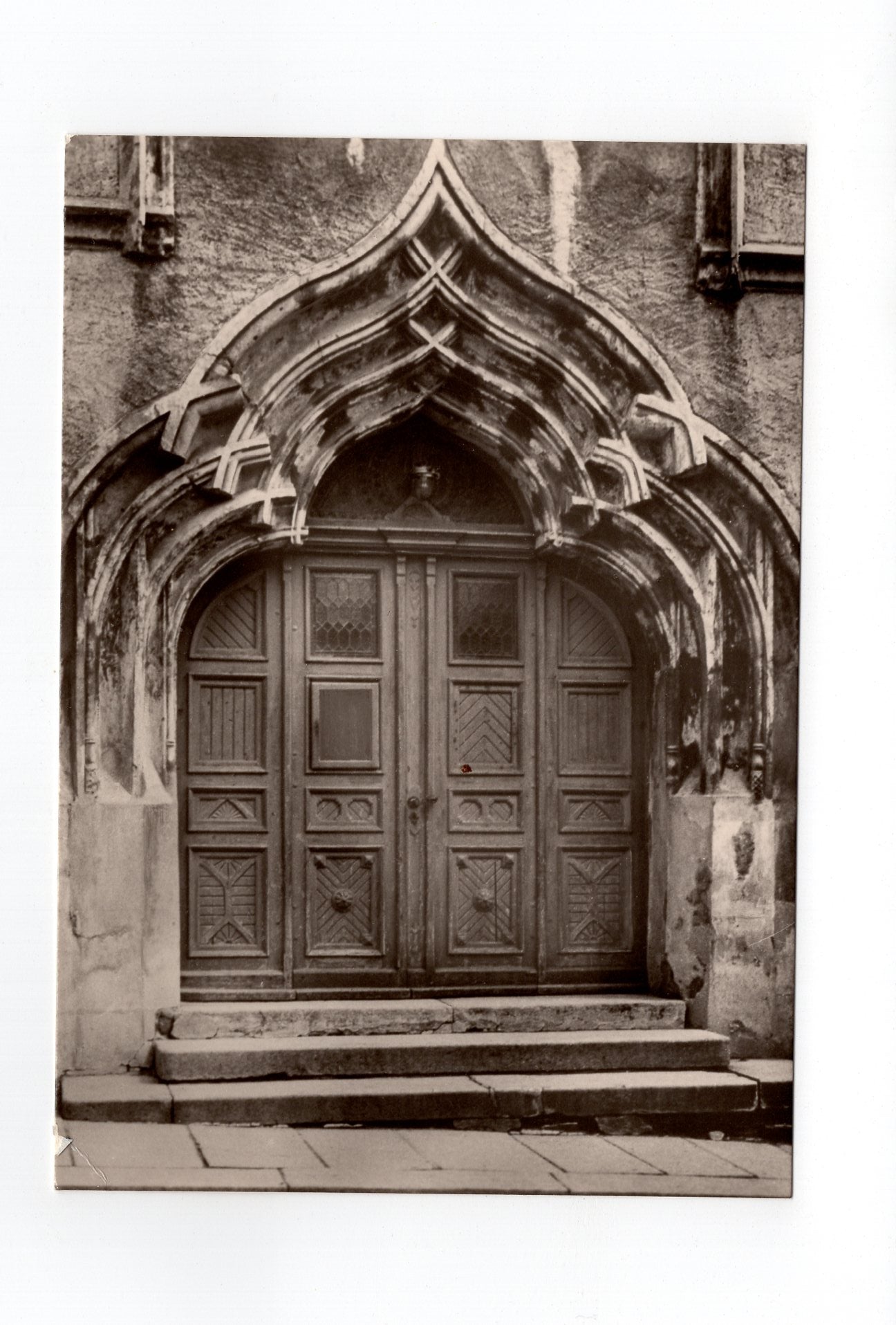 Ansichtskarte Stadtkirche in Marienberg / Erzgebirge / Portal