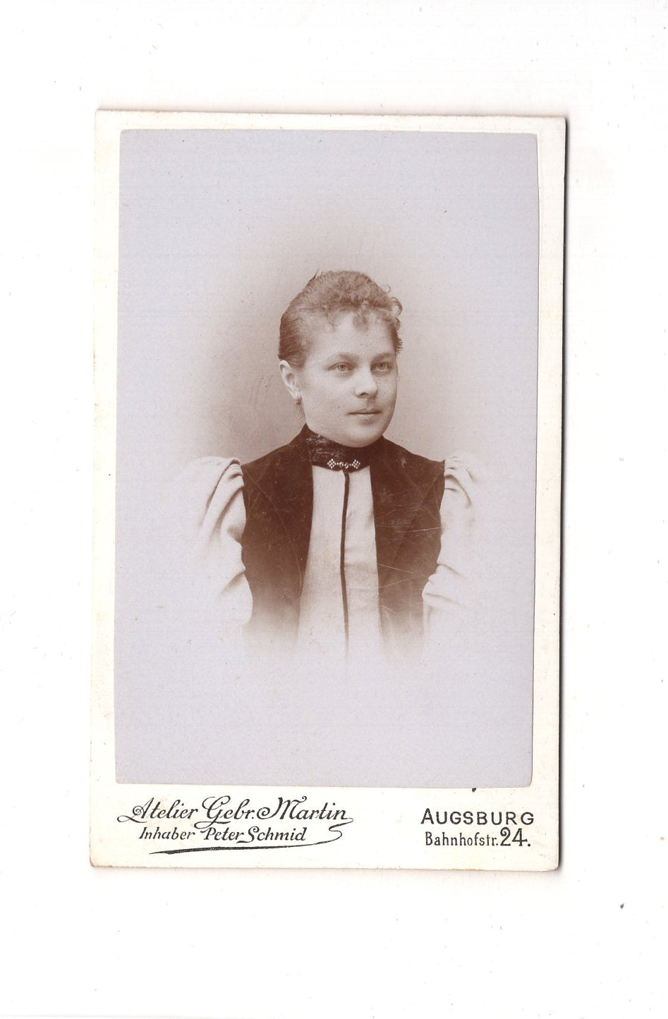 Fotografie Damenportrait - Augsburg 1890er / CDV C1-08