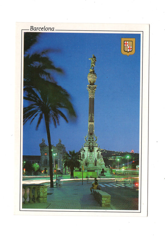 Ansichtskarte Barcelona / Monument a Colom / Spanien