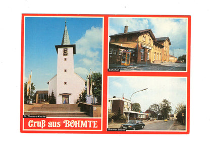 Ansichtskarte Bohmte / Bahnhof / Bremer Straße +++