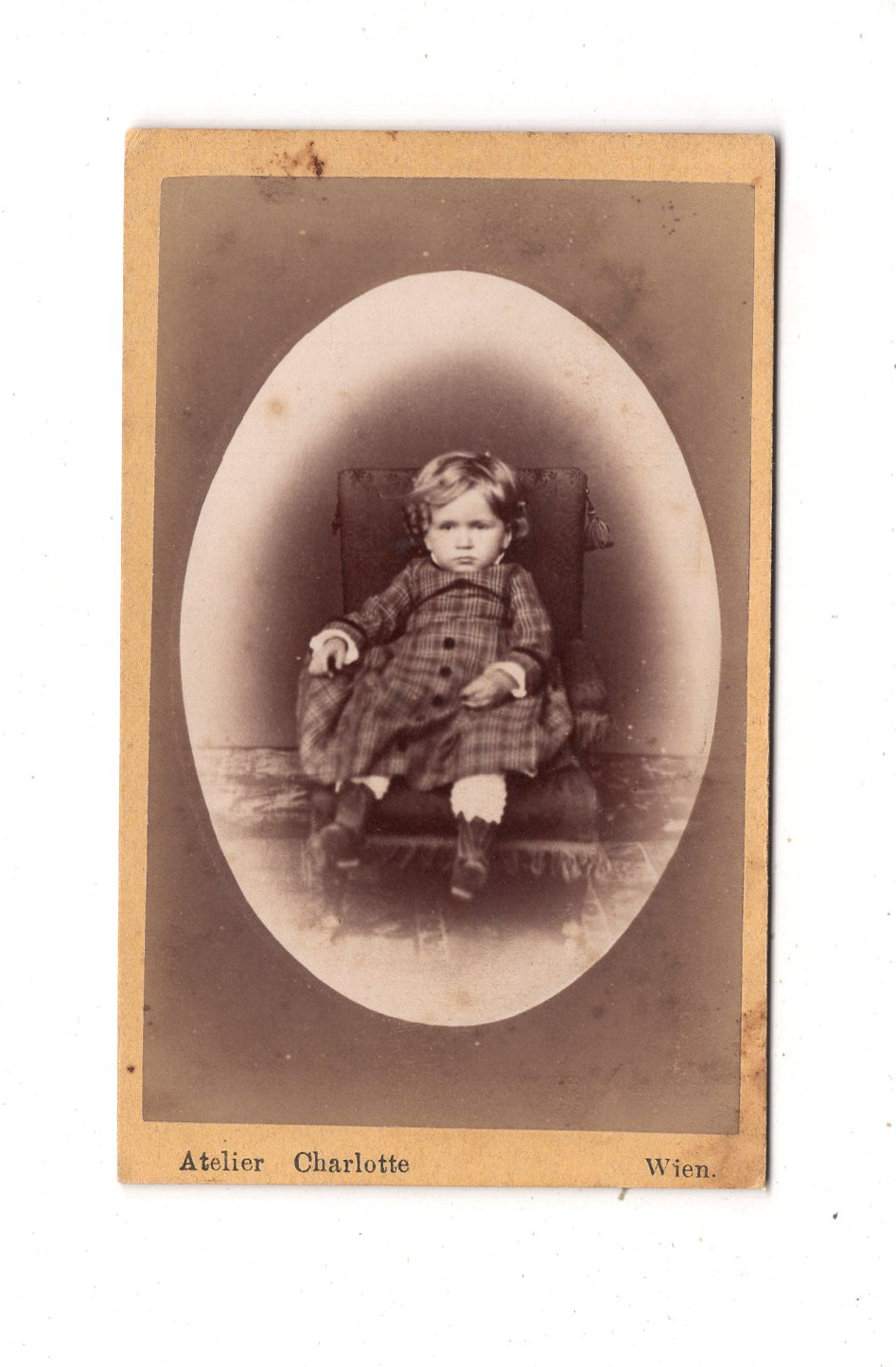 Fotografie Niedliches kleines Kind - Wien um 1870 / CDV M1-31