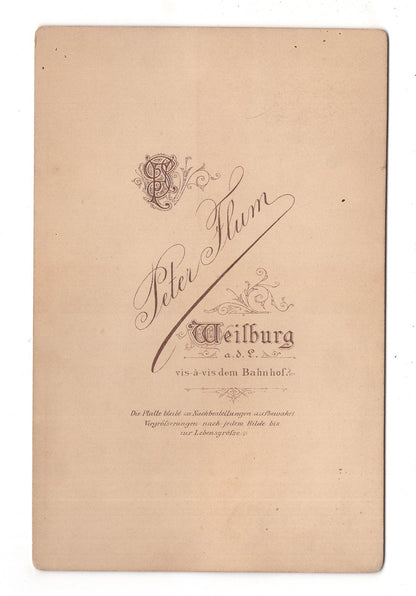 Fotografie Niedliches kleines Mädchen - Weilburg an der Lahn 1880er