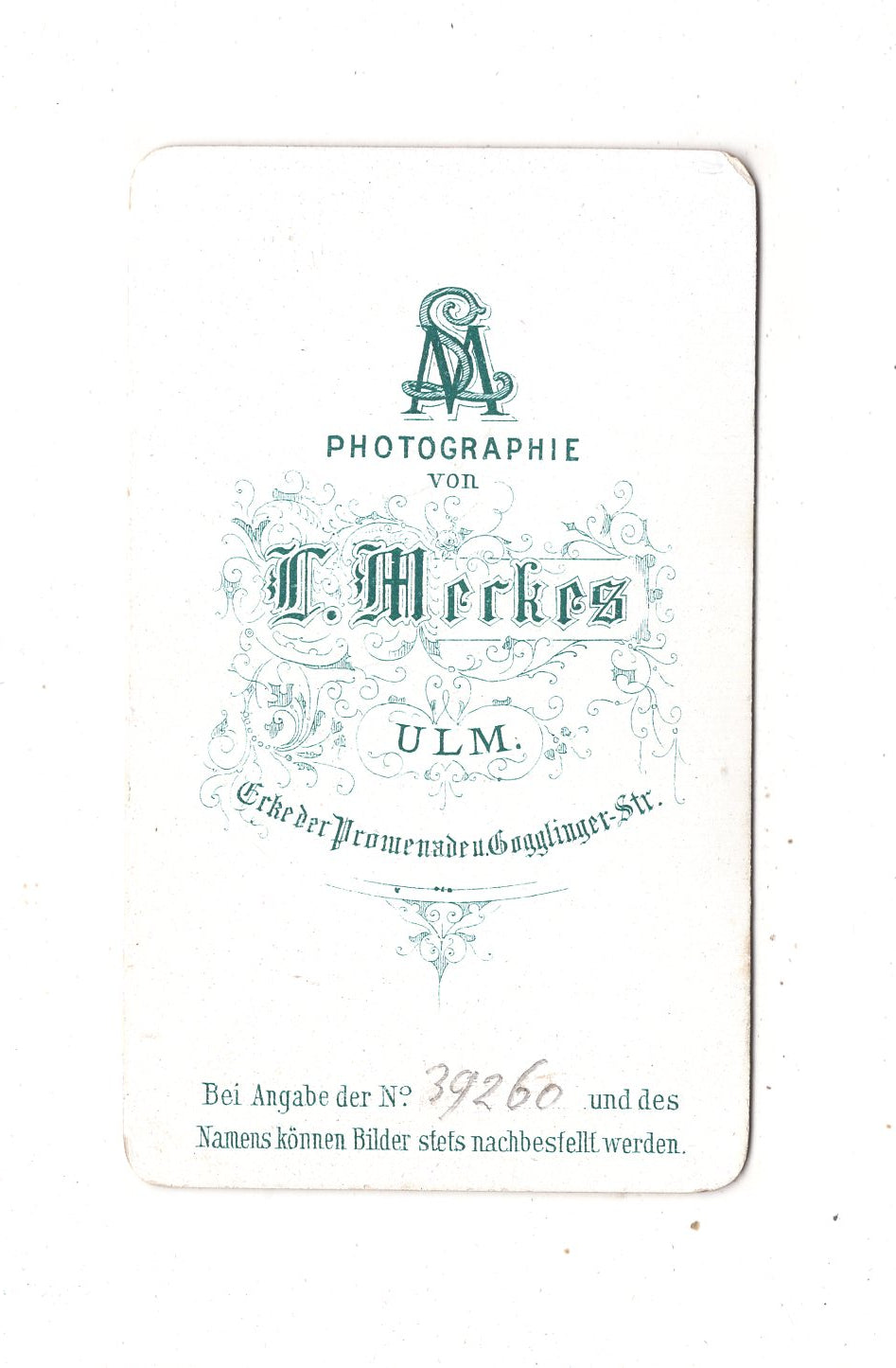 Fotografie Damenportrait - Ulm 1870er