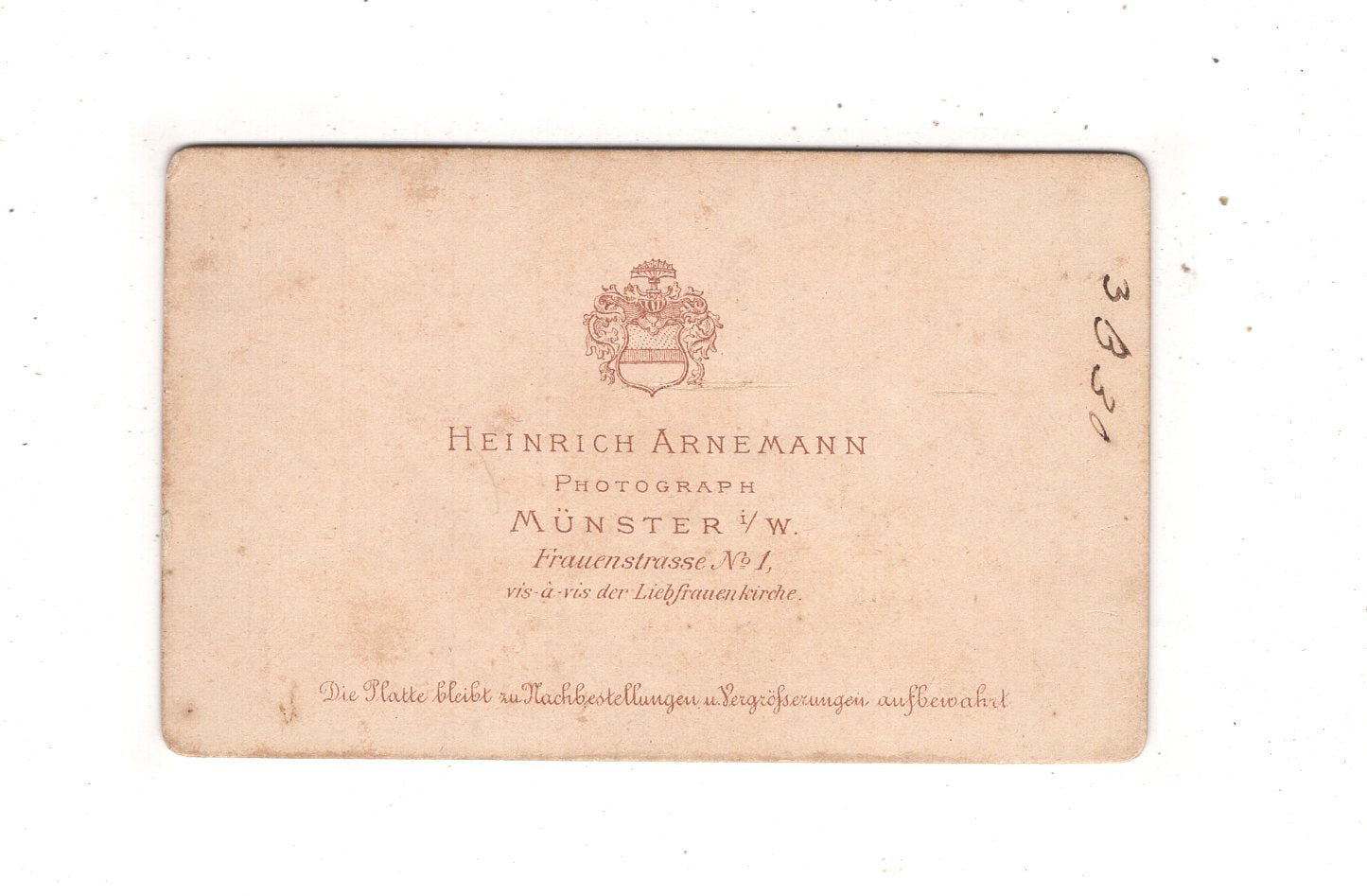 Fotografie Feine Dame - Münster in Westfalen 1870er