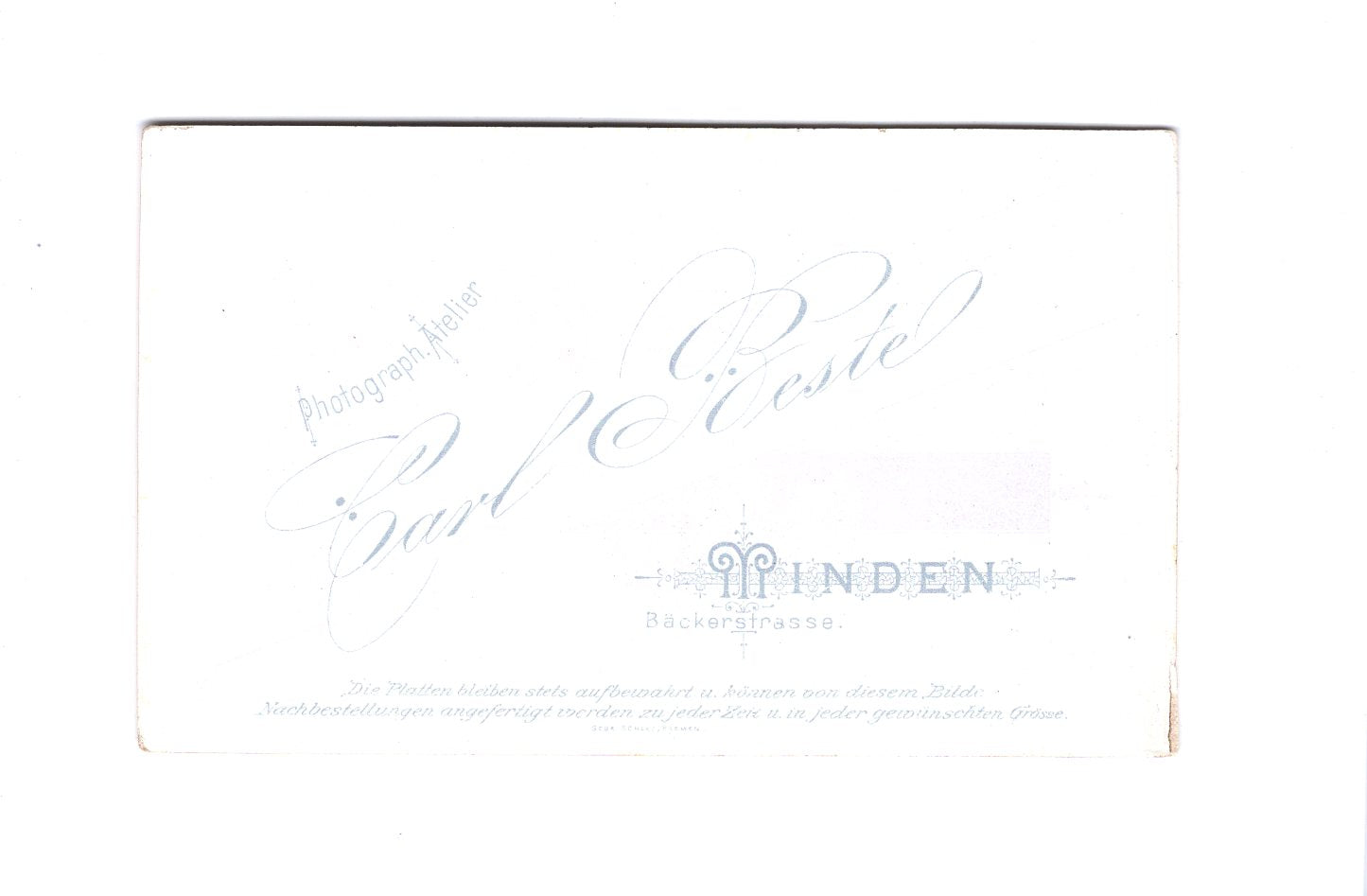 Fotografie Herrenportrait - Minden 1890er