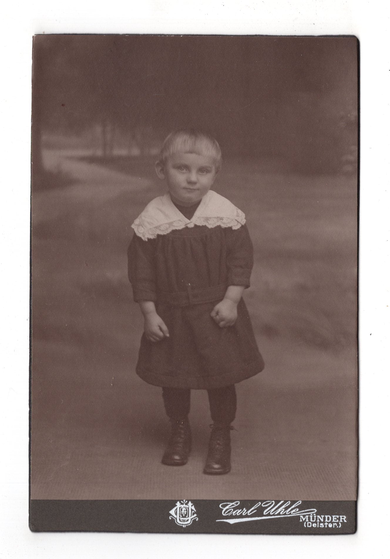 Fotografie Niedlicher kleiner Junge - Bad Münder 1910er / CAB U-29