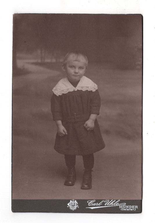 Fotografie Niedlicher kleiner Junge - Bad Münder 1910er / CAB U-29